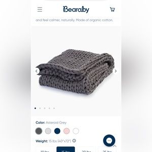 Bearaby weighted blanket